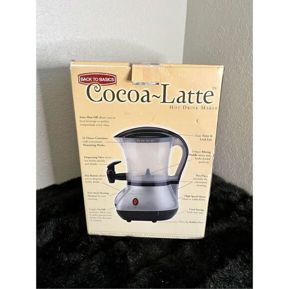 Back to Basics COCOA LATTE HOT DRINK MAKER new - Picture 1 of 9